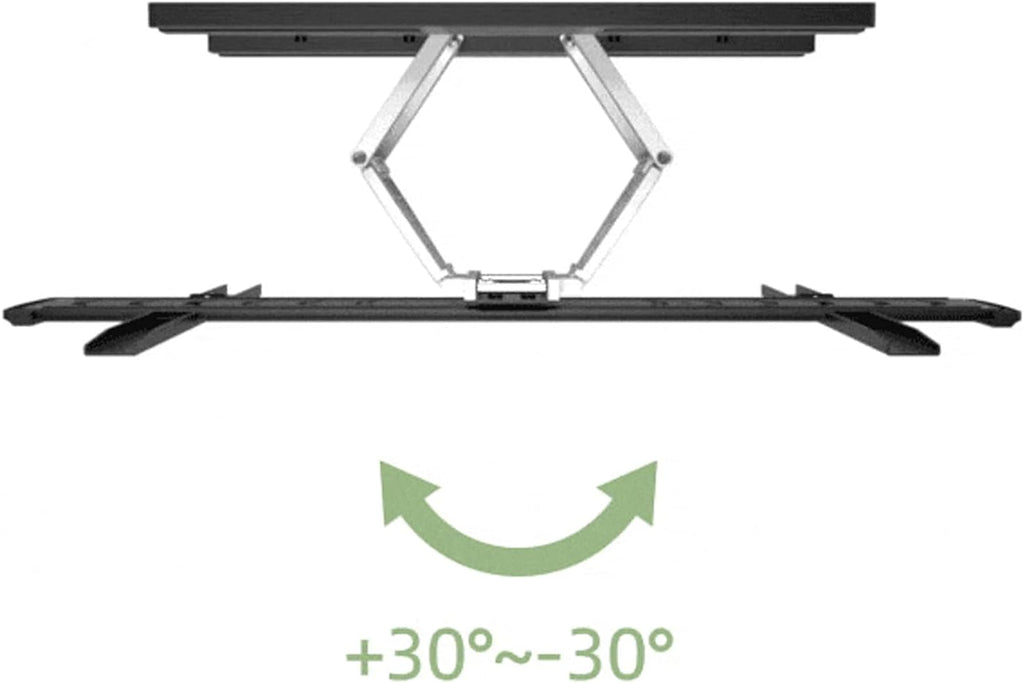 Universal TV Stand TV Stand Base Fully Dynamic Wall-Mounted TV Bracket Swivel Extension Tilt TV Mount Ultra Slim Embedded TV Bracket for Most 37'-70' Flat Curved Screen TVs Tv Stand Mount