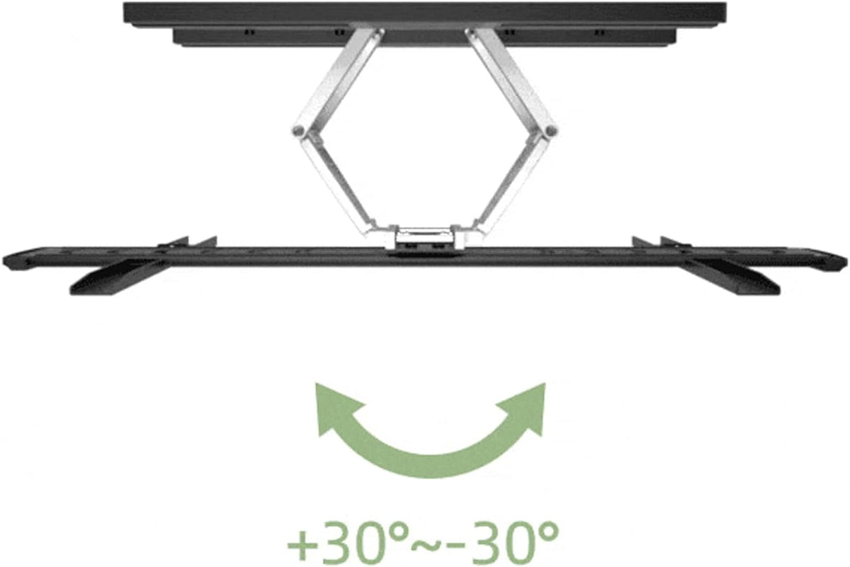 Universal TV Stand TV Stand Base Fully Dynamic Wall-Mounted TV Bracket Swivel Extension Tilt TV Mount Ultra Slim Embedded TV Bracket for Most 37'-70' Flat Curved Screen TVs Tv Stand Mount