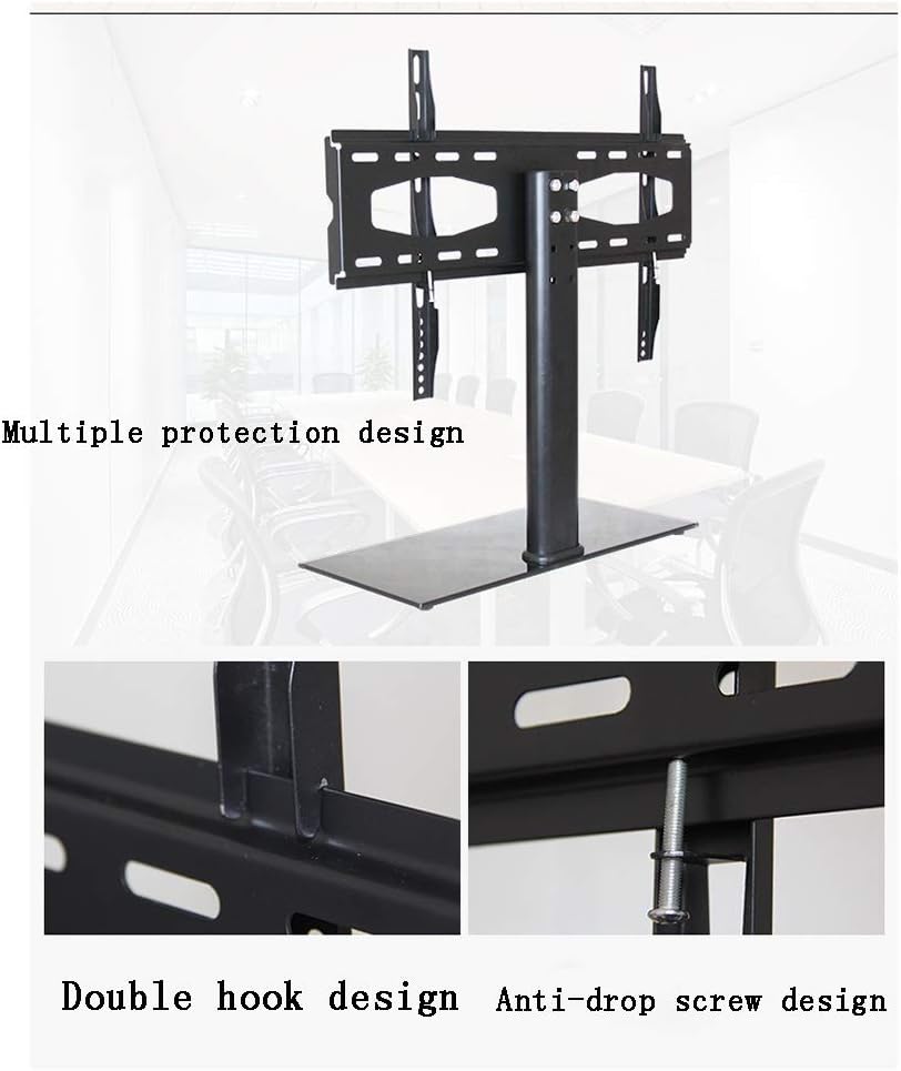 Cabinet Base,Universal Swivel for 37-55 Inch Tvs, Height Adjustable Tv Table Stand, Base Holds Up to 88Lbs