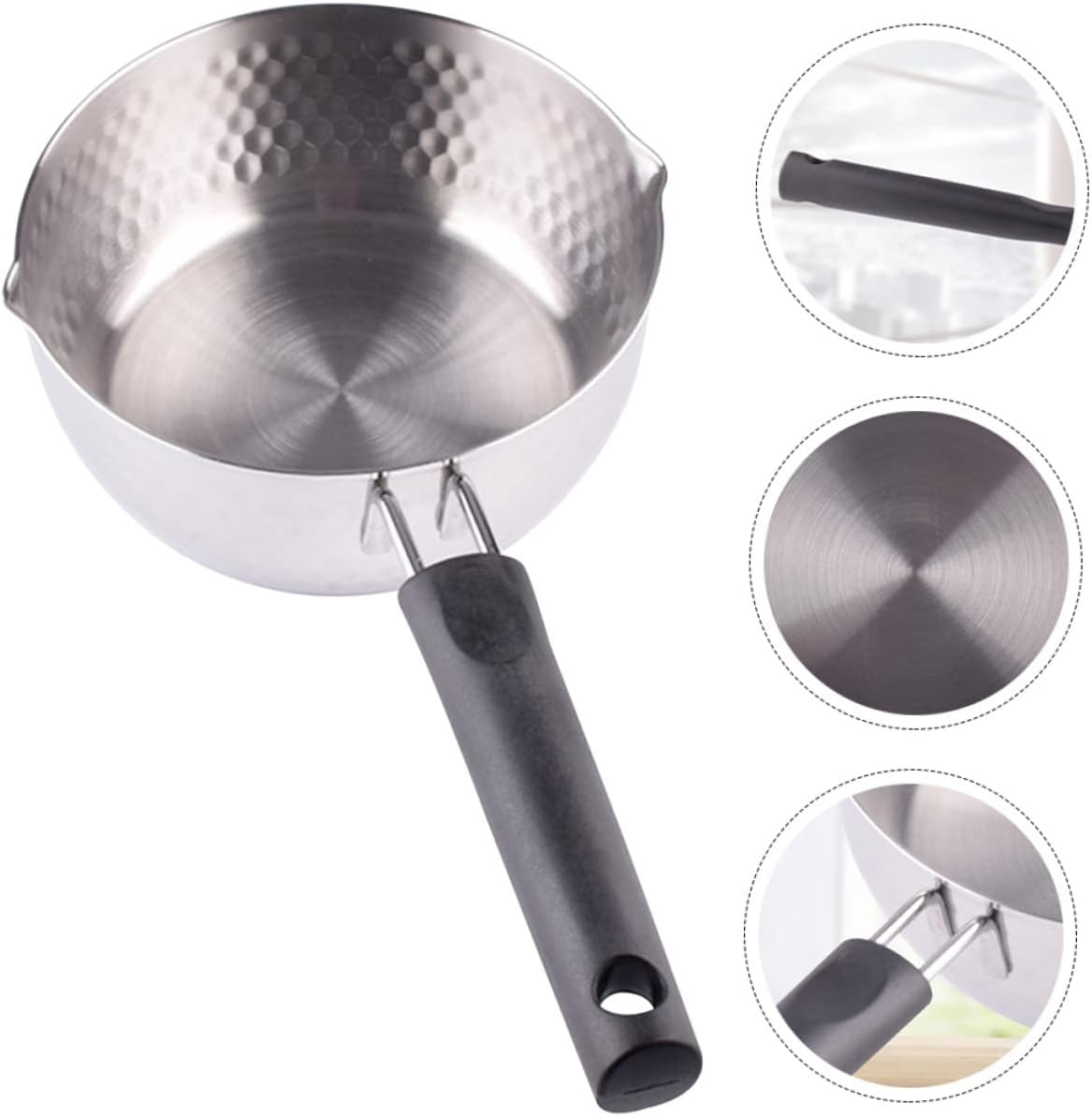 Snow Pan Japanese Yukihira Pan Milk Pan Sauce Pan Japanese Yukihira Pot Cooking Pot Pasta Noodles Pot Fried Milk Pot Boiling Pot Saucier Big Pot Stainless Steel Sauc Pot