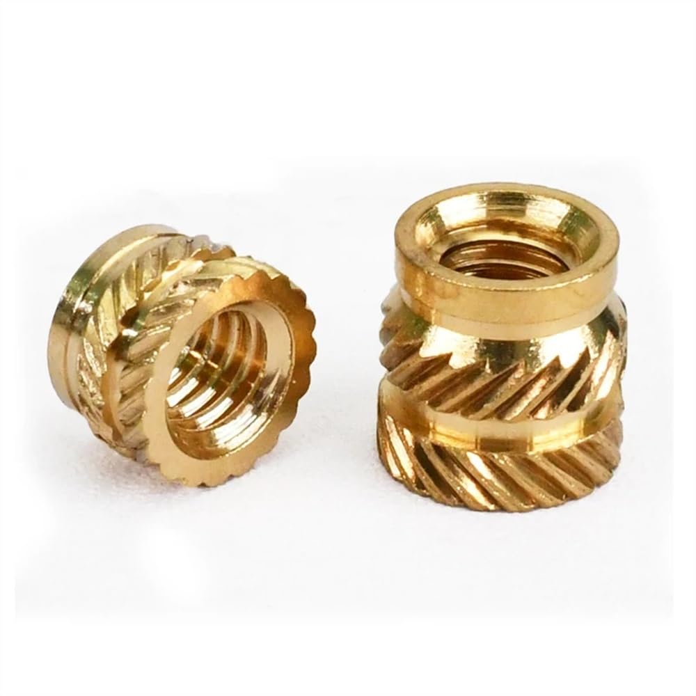 500pcs Brass Heat Insert Nuts for 3D Printers - M1.6/M2/M2.5/M3/M4/M5/M6/M8/M10 Threaded Inserts(8mmxM10x12mm)