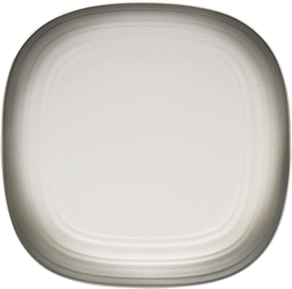 Mikasa Swirl Square Ombre Graphite 16 Piece Dinnerware Set, Service for 4