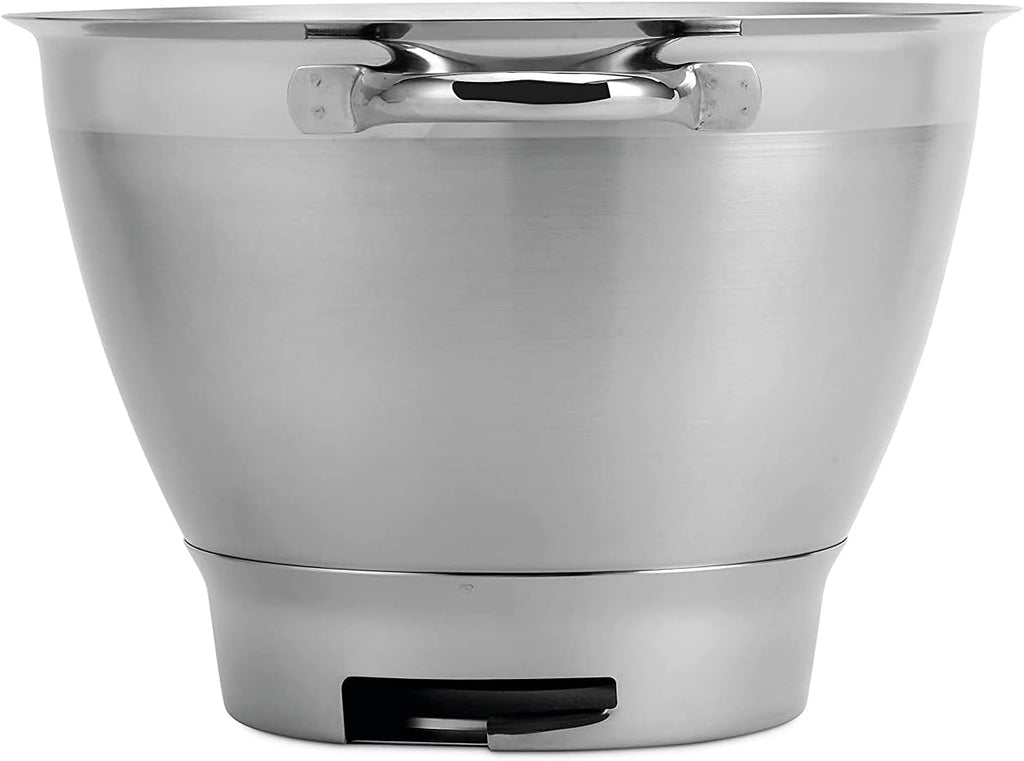 Kenwood Mixing Bowl, Stainless Steel Bowl Chef Elite Food Processor Accessories 4,6 Liter Silver
