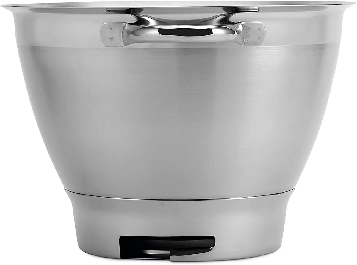 Kenwood Mixing Bowl, Stainless Steel Bowl Chef Elite Food Processor Accessories 4,6 Liter Silver