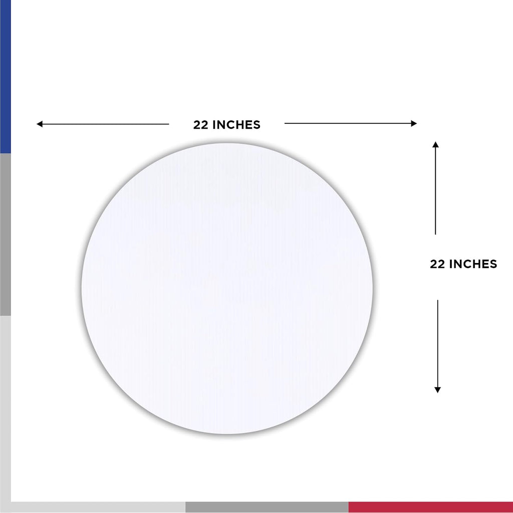 VictoryStore Yard Sign Outdoor Lawn Decorations: Circle Yard Sign 22 inches Corrugated Plastic Blanks 4 millimeters Thick - Set of 1000