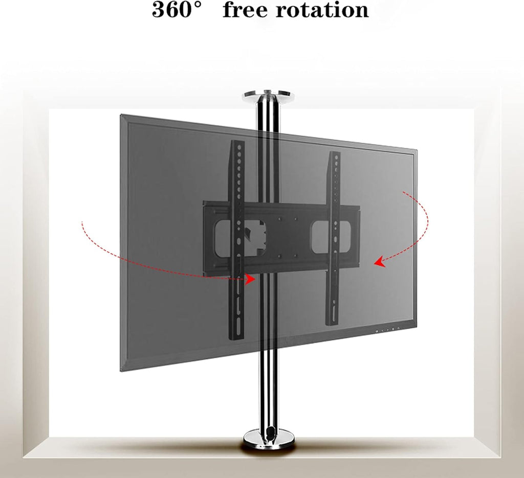 Universal TV Stand TV Stand Base Partition Wall Floor TV Rotating Bracket Height Adjustable LCD TV Stand 32'-55' Tilting TV Mount Base, Max 400x400mm, 99 Lbs Tv Stand Mount