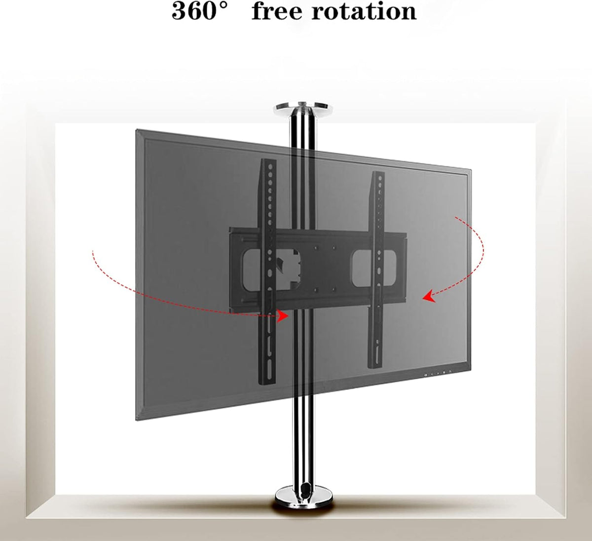 Universal TV Stand TV Stand Base Partition Wall Floor TV Rotating Bracket Height Adjustable LCD TV Stand 32'-55' Tilting TV Mount Base, Max 400x400mm, 99 Lbs Tv Stand Mount