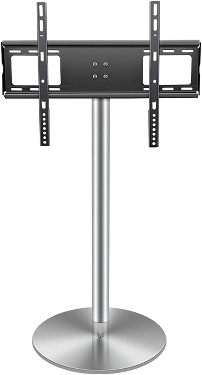 Universal TV Stand TV Base Stand Floor TV Stand Mount Universal TV Stand with Round Stainless Steel Base Swivel TV Stand Base Height Adjustable TV Stand for 37 to 75 Inch TVs Television Stands