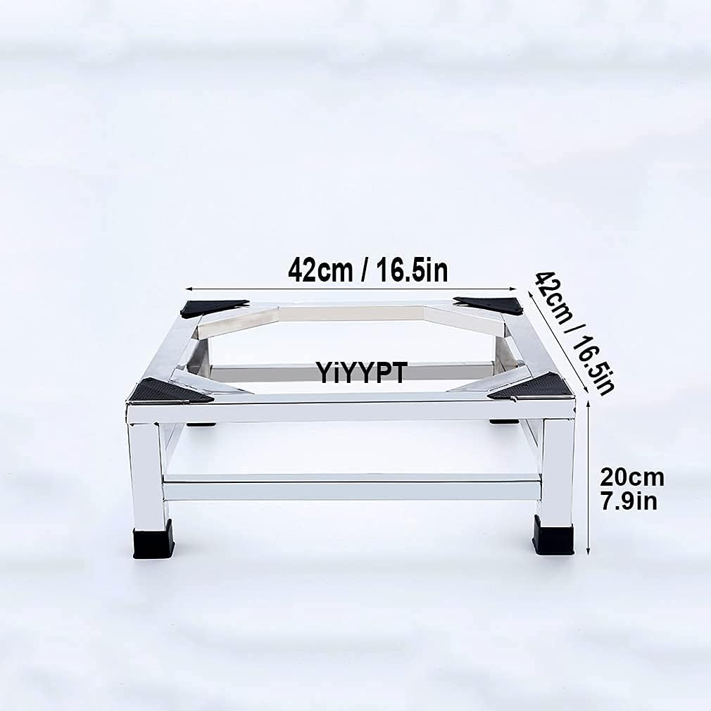 Adjustable Washing Machine Base Washing Machine Stand Base Heavy Duty 4 Legs Holder Bracket Height 15cm/20cm Universal Fridge zer Stand Base for Dryer, ice Maker, cookers,
