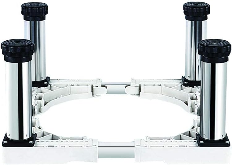 Adjustable Washing Machine Base Washing Machine Stand Base 4 Wheel Universal Wheeled Washing Machine Base Air Conditioning Base Width 15-22inch Length 26-34inch Adjustable Fri