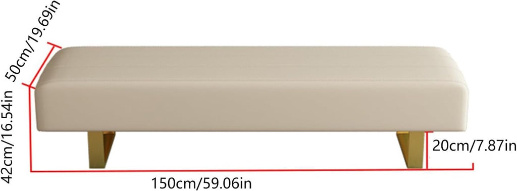 Bed End Bench End of Bed Bench,Modern Entryway Bench Faux Leather Upholstered Dining Bench,Vanity Bench with Metal Legs,Tufted Bedroom Bench for Makeup Room, Living Room, Bathroom Bedroom Bench(Black)