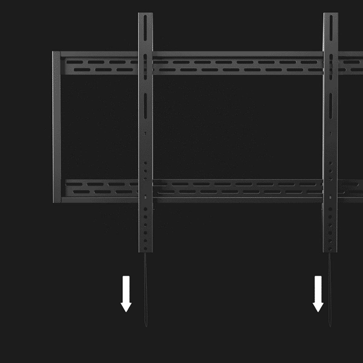 Universal Tv Stand Tv Stand Base Heavy Duty Wall-Mounted Tv Bracket Low Profile Fixed Wall Tv Bracket 60'-100' Large Screen Tv Holder, Max Vesa 900X600Mm Holds,