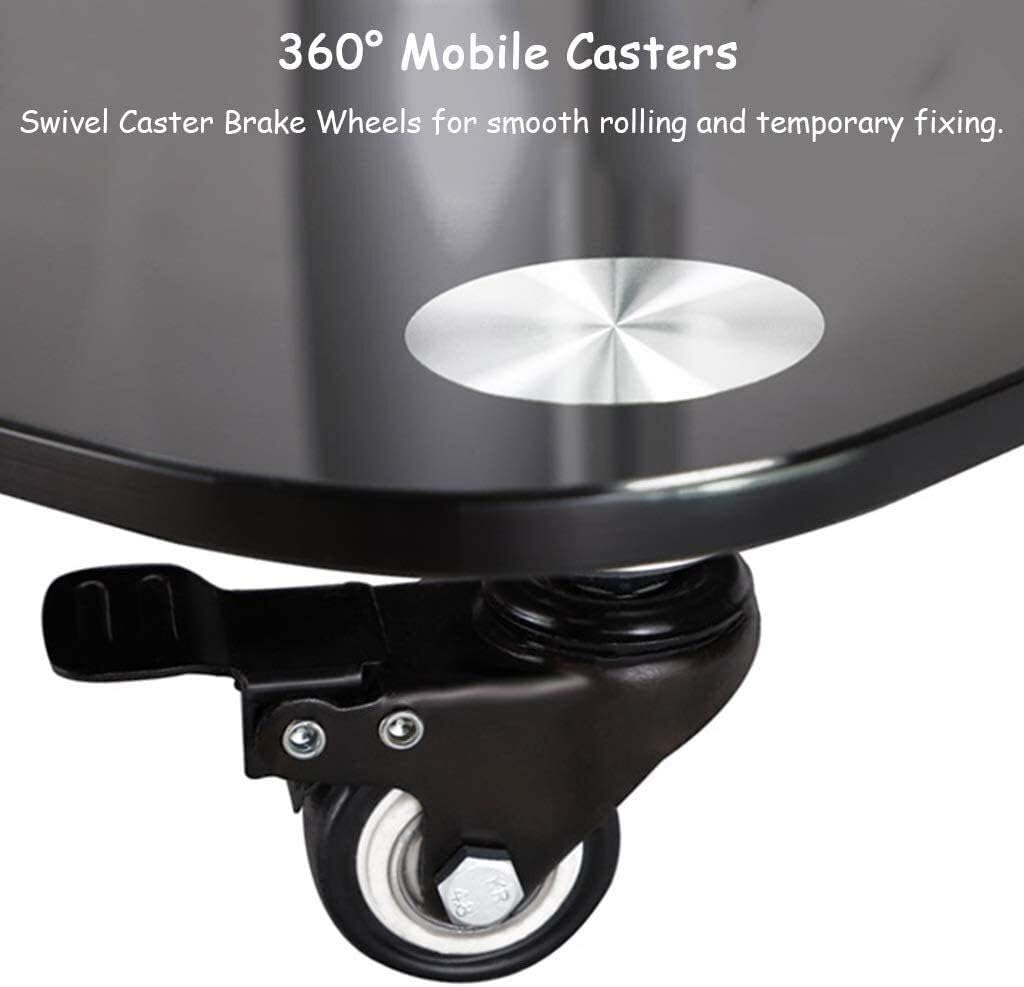 Tv Stands Pedestal Bracket Mobile Tv Cart with Shelf,Universal Heavy Duty Rolling Trolley Mount for 30'-80' Flat Screen Tvs,for Office Bedroom Living Room,Load 58Kg Beaut