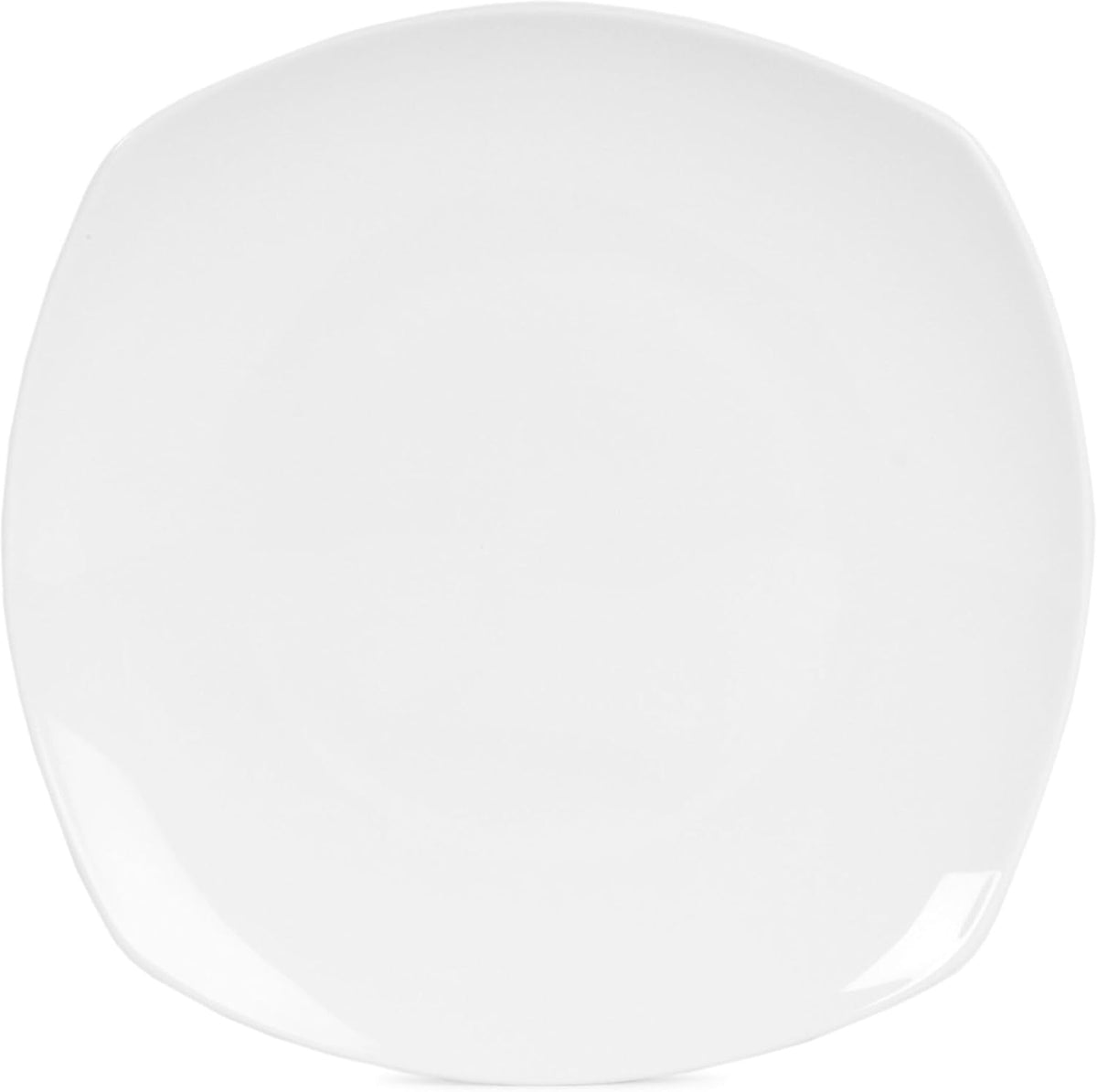 Everyday White by Fitz and Floyd Nevaeh Soft Square 12 Piece Dinnerware Set, Service for 4