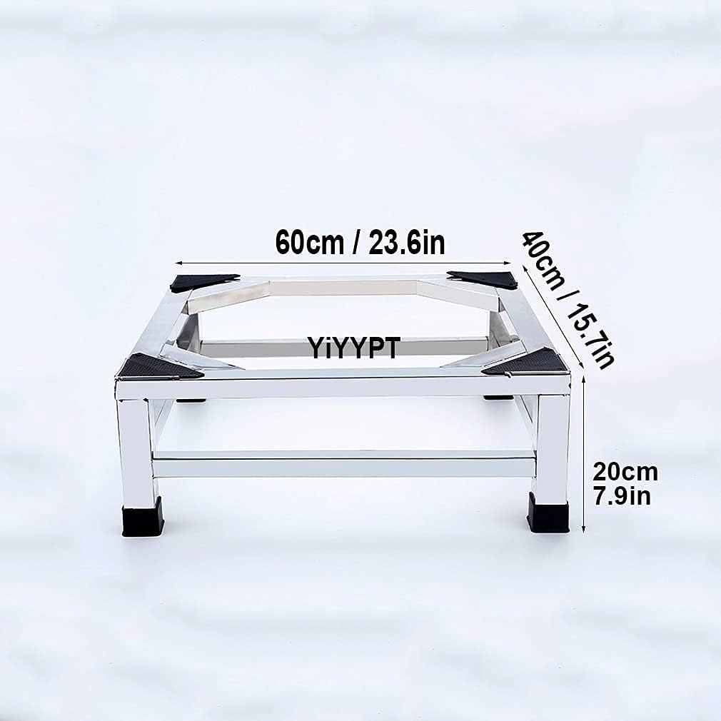 Adjustable Washing Machine Base Washing Machine Stand Base Heavy Duty 4 Legs Holder Bracket Height 15cm/20cm Universal Fridge zer Stand Base for Dryer, ice Maker, cookers,