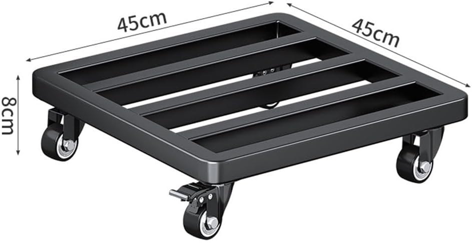 Heavy Duty Plant Caddy Square Garden Planter Trolley with Rolling Wheels for Indoor Outdoor Large Flower Pots Mover Mobile Base Tray Universal Wheel