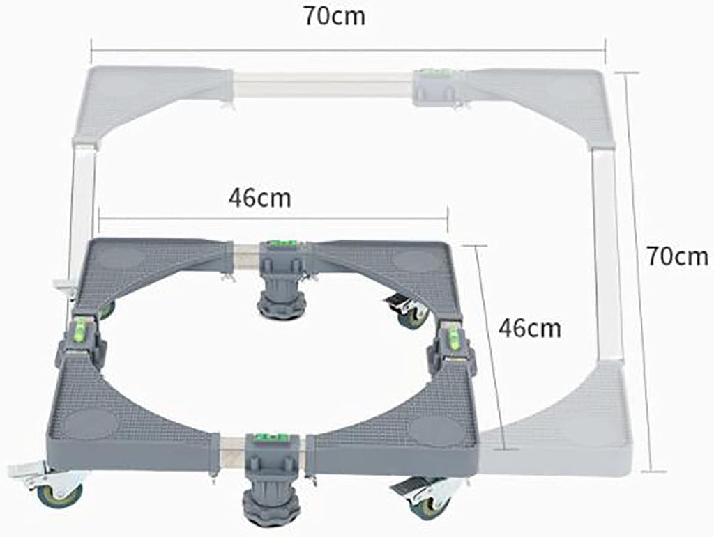 Universal Washing Machine Base Stand Multifunctional Mobile Pedestal Stainless Steel Retractable Universal Wheel Rack