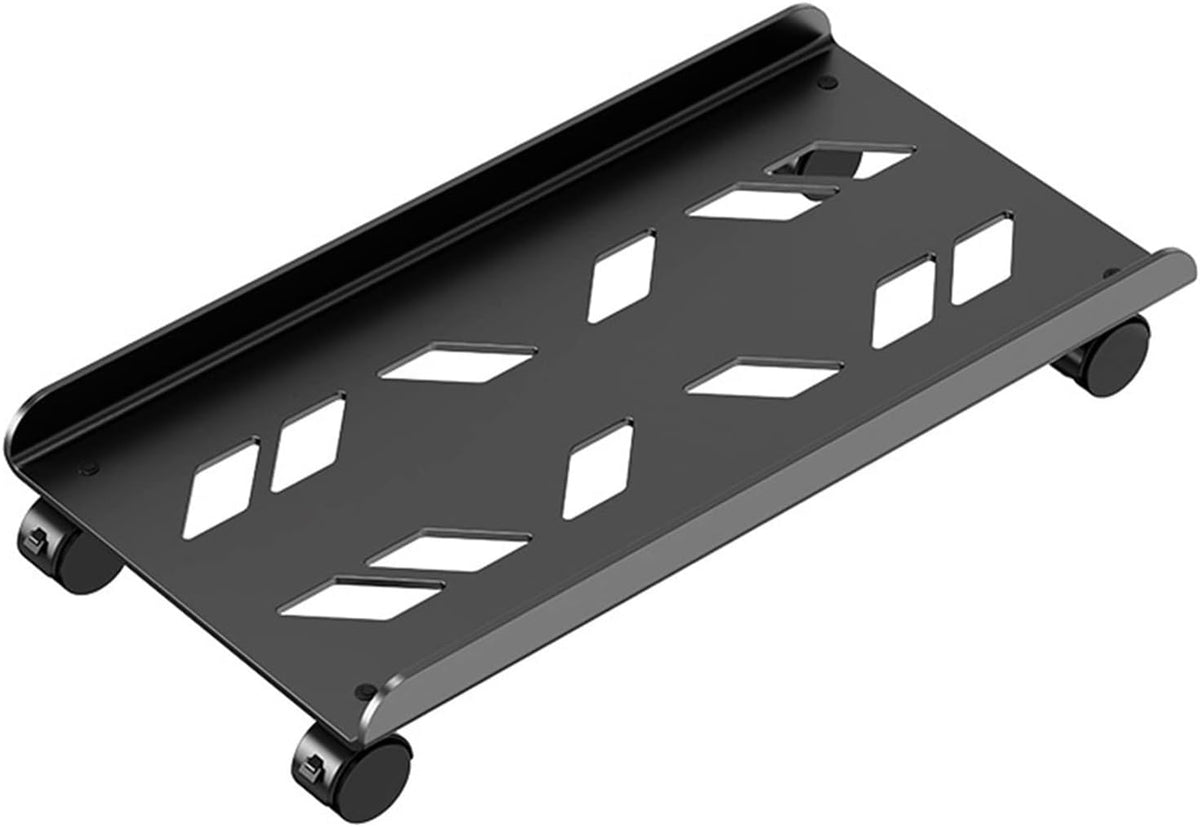 CPU Stand PC Tower Stand Mobile CPU Stand Cooling Base with 4 Rolling Caster Wheels, Mobile Desktop Case Floor Holder Cart Fits Most PC Case PC Tower Stand