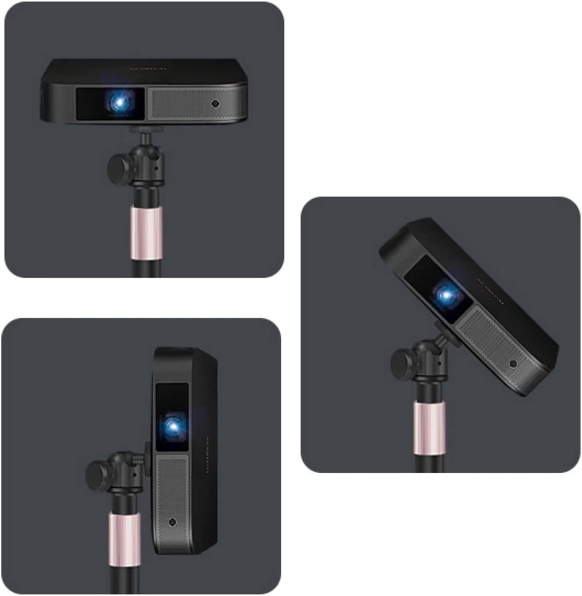 Projector Stand Mounts Projector Bracket Desktop Household Bedside Shelf 360 ° Universal Enlarged Thickened Base Placing Table Projector Floor Shelf Projector Bracket(35-56cm(5kg))
