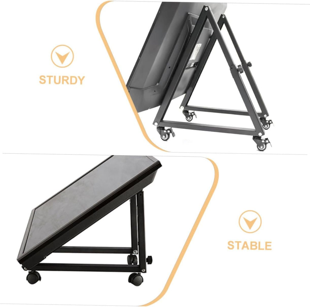ERINGOGO Universal Mobile Tv Stand Base Tv Holder Wheels No Drill Installation Stable Support Home Office Use