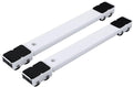 Washing Machine Stand Fridge Non-Slip Base, Universal Movable Adjustable Moving Roller Pedestal for Dryer, Mini Refrigerator 2Pcs (White)