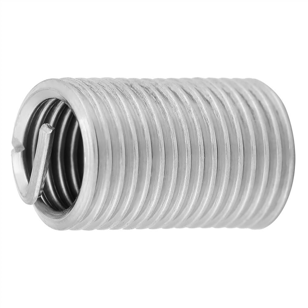 50pcs M6-M14 Stainless Steel 304 Wire Thread Insert, Screw Sleeve Bushing Wire Thread Repair Inserts, Thread Conversion Kit(M14x2x2D)