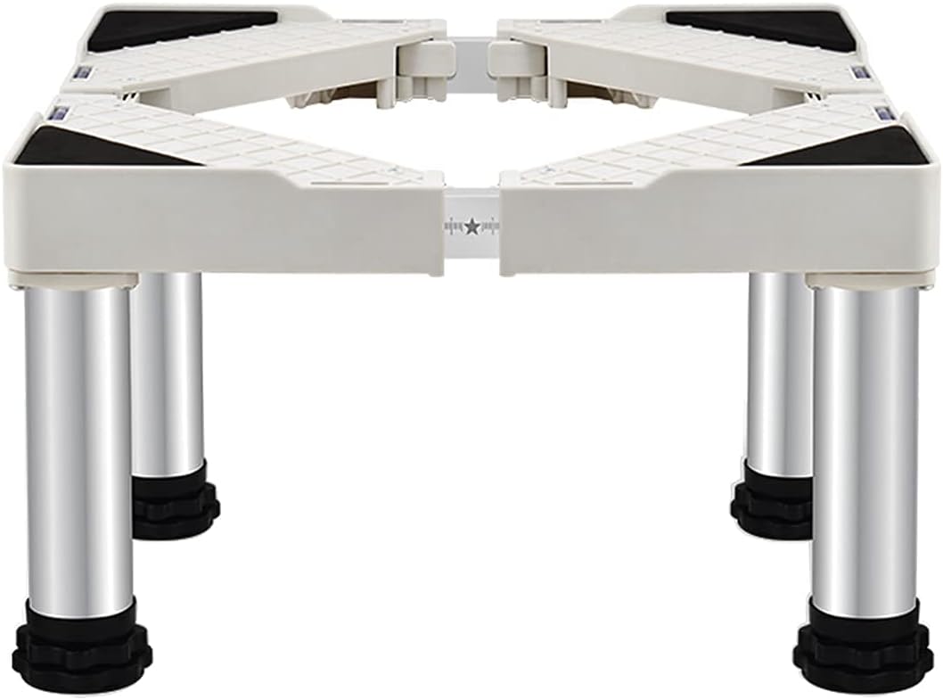 Adjustable Washing Machine Base Multi-Functional Ajustable Base Stand Washing Machine Stand Length 50-75cm Dryer Stand Universal Base Fridge Stand Height 29-32cm for cookers d