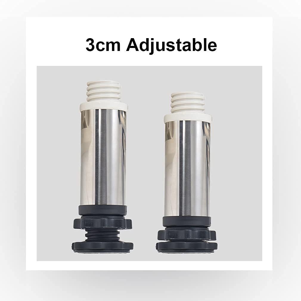 Washing Machine Stand Universal Anti-Rust Refrigerator Dryer Base Holder Bracket Adjustable Length/Width 42-68cm Heightened Stainless Steel Air Conditioner Pedestal (8legs 2