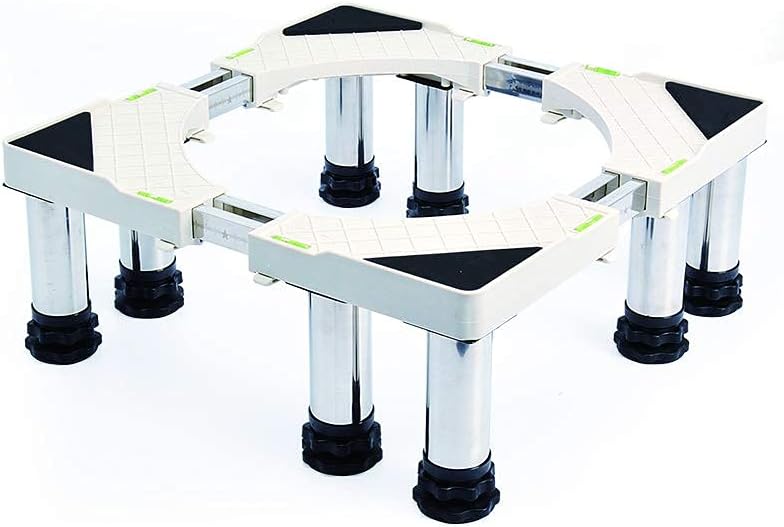 Adjustable Washing Machine Base Washing Machine Stand with 8 Legs Universal Holder for Dryer Length: 50-62cm Appliance Rollers Base Bracket Floor Trays for Refrigerator, Cooke