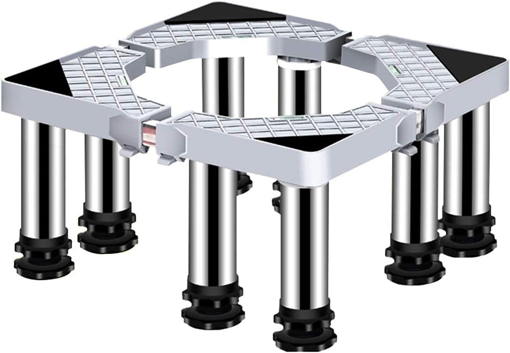 Washing Machine Stand Base Heavy Duty 4/8/12 Legs Adjustable Dryer Refrigerator Holder Bracket Length/Width 40-65cm Universal High Rack Wine Cooler Base Moisture Proof - 400kg