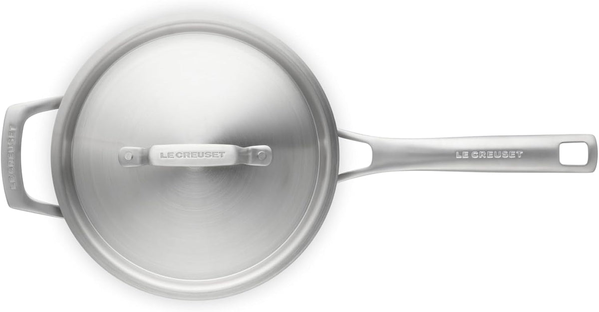 Le Creuset Stainless Steel Essential Saucepan, 4qt