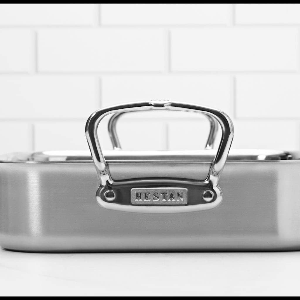 Hestan Provisions – 14.5' Classic Clad Roaster with Stainless Steel Rack