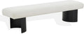 SAFAVIEH Couture Collection Raelee Modern Contemporary White/Black Metal Legs Bench