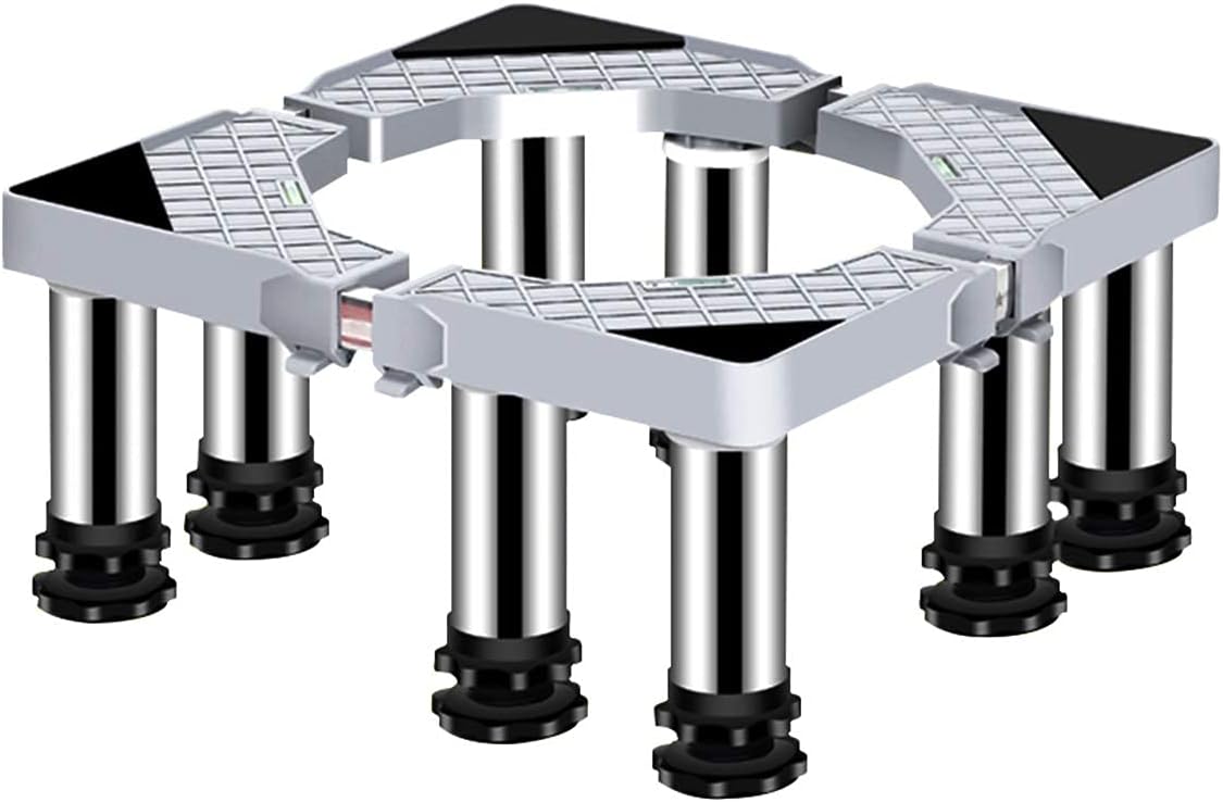 Washing Machine Stand Base Heavy Duty 4/8/12 Legs Adjustable Dryer Refrigerator Holder Bracket Length/Width 40-65cm Universal High Rack Wine Cooler Base Moisture Proof - 400kg
