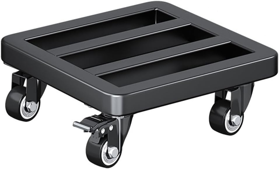 Heavy Duty Plant Caddy Square Garden Planter Trolley with Rolling Wheels for Indoor Outdoor Large Flower Pots Mover Mobile Base Tray Universal Wheel