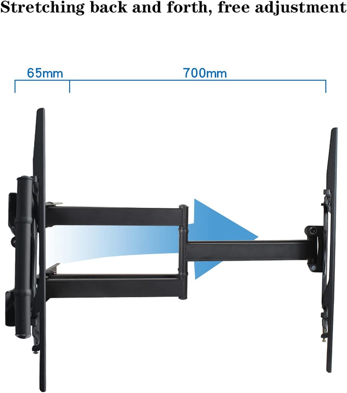 Universal TV Stand TV Stand Base Wall-Mounted TV Bracket 37'-70' Foldable Universal TV Mount Swivels Tilts Extension Rotation for Max VESA 600x400mm aAnd Holds Up to 125lbs Tv Stand Mount