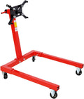 1250LBS Heavy-Duty Engine Stand with 360° Rotatable Adjustable Arms, Upgraded U-Shaped Base for Enhanced Stability, 4 Wheels Including 2 Universal for Easy Mobility, Jack-Lock Safety Design