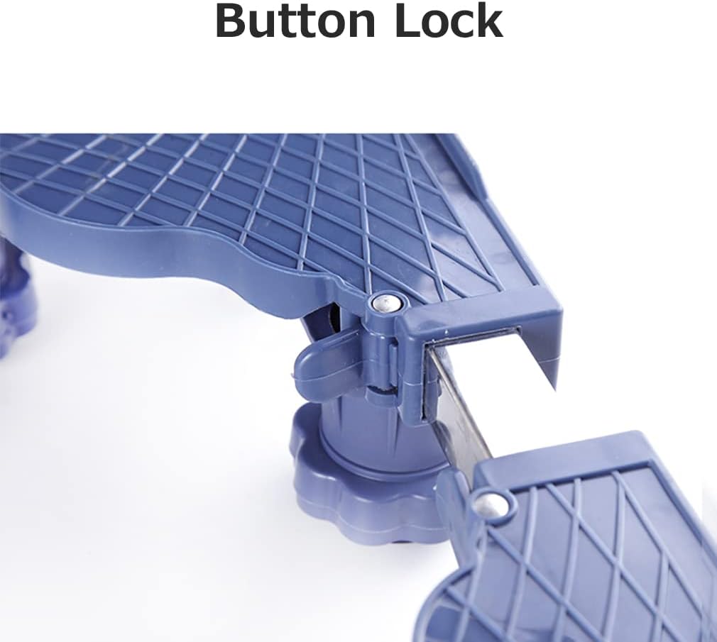 Adjustable Washing Machine Base Upgraded Washing Machine Stand Universal Fridge Base Stand Retactable Furniture Base Bracket Adjustable 40-70cm Stand Heavy Machines Stand 4/8/
