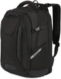 SwissGear Travel Tech Pro Laptop Backpack – Fits Laptops up to 16' – ScanSmart TSA-Friendly Backpack with Multiple Organizer Pockets – Black