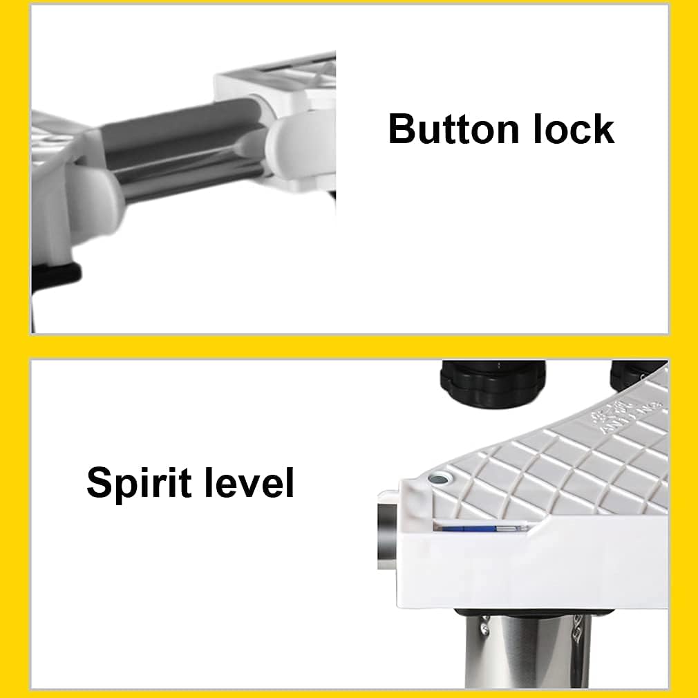 Adjustable Washing Machine Base Washing Machine Stand Base Upgraded Washing Machine Stand Universal Appliance Base Bracket Heightening Fridge Stand Roller Adjustable Holder 47