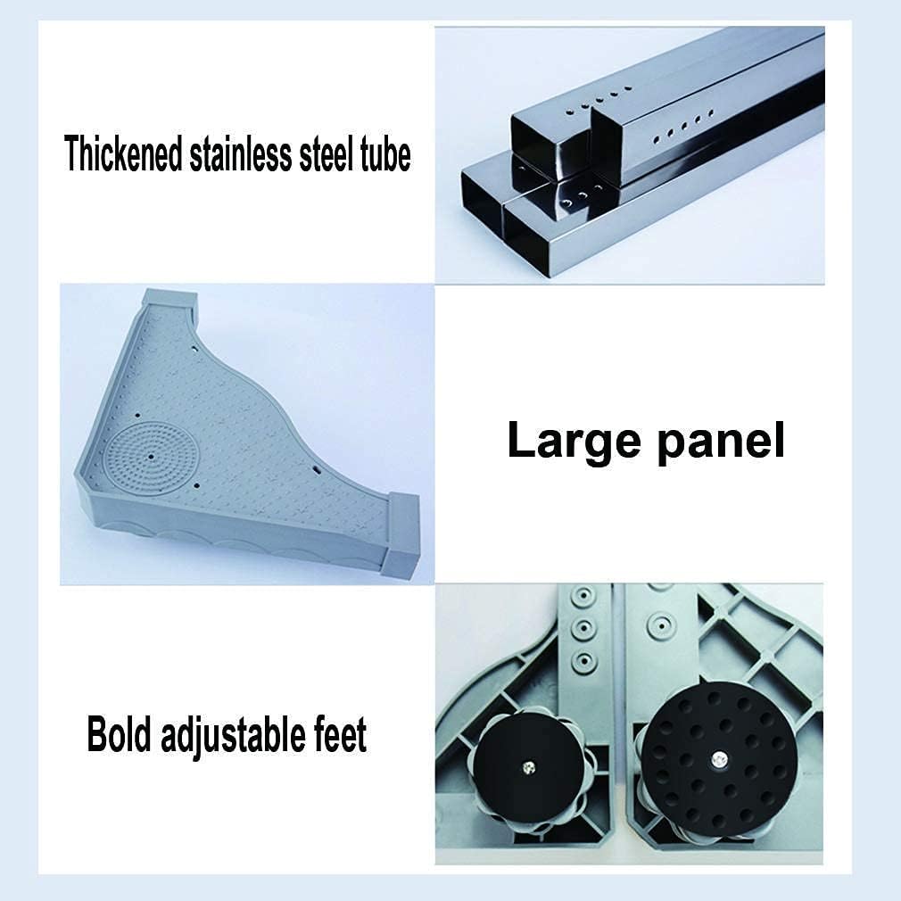 Adjustable Washing Machine Base Washing Machine Stand with 8 Legs Universal Holder for Dryer Length: 50-62cm Appliance Rollers Base Bracket Floor Trays for Refrigerator, Cooke