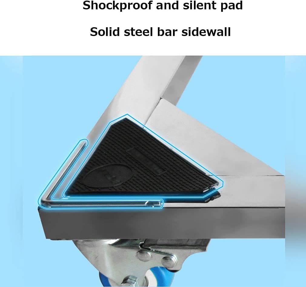 Mobile Roller Base with Lockable Wheels Washing Machine Stand Fridge Stand 42-60cm can choose Universal Dryer/Refrigerator Pedestal Prevent Scratch Dent Moisture Proof ( )