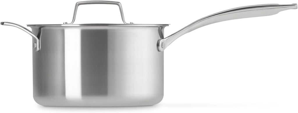 Le Creuset Stainless Steel Essential Saucepan, 4qt