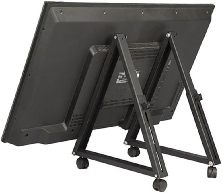 ERINGOGO Universal Mobile Tv Stand Base Tv Holder Wheels No Drill Installation Stable Support Home Office Use