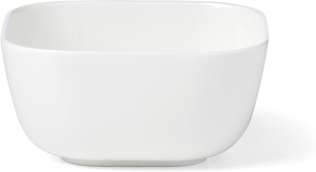 Lenox Dinnerware Set, Studio 1414 Square 12-Piece Set, Service For 4, Bone China Material, Dishwasher & Microwave Safe, Home And Kitchen, Kitchen And Dining, Plates And Bowls Sets (White, 12 Pieces)