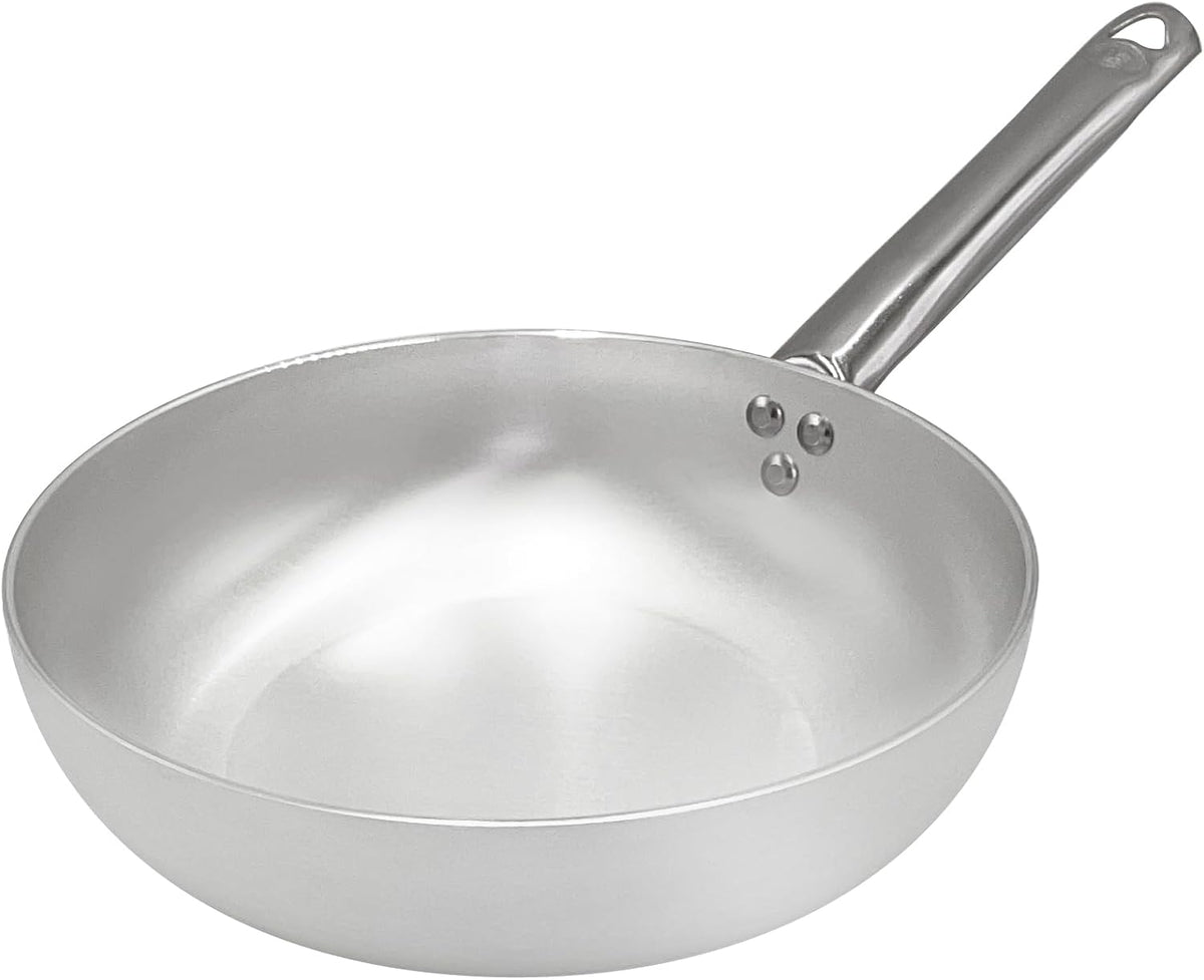 Pentole Agnelli ALMA111B28 High Pan for Jumping, Tubular Handle, Professional Aluminum, 28 cm