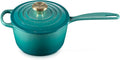 Le Creuset Enameled Cast Iron Signature Saucepan, 1.75 qt., Riviera