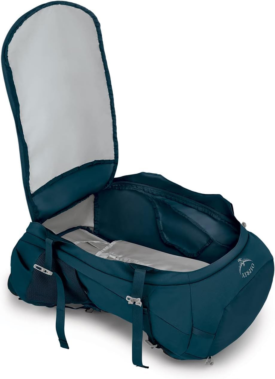 Osprey Fairview Trek 50L Women's Travel Backpack, Night Jungle Blue