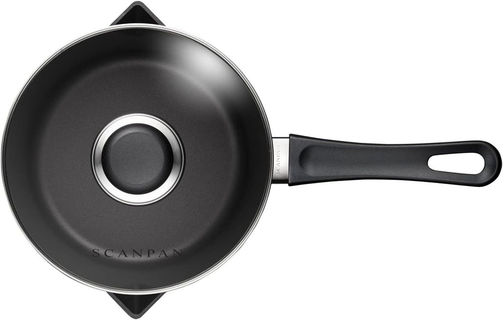 Scanpan Classic Induction 1.8 QT Nonstick Saucepan – Compatible with All Cooktops, Induction Ready, Metal Utensil Safe, Oven Safe to 500°F, Dishwasher Safe