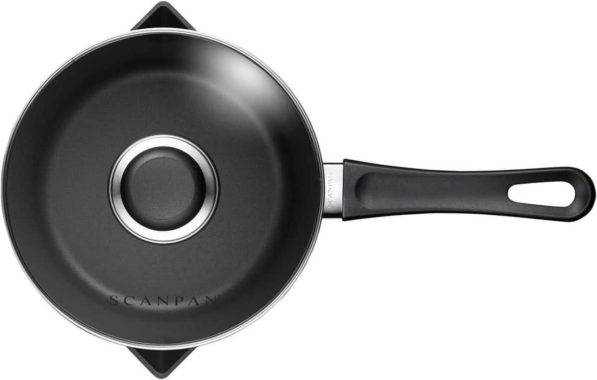 Scanpan Classic Induction 1.8 QT Nonstick Saucepan – Compatible with All Cooktops, Induction Ready, Metal Utensil Safe, Oven Safe to 500°F, Dishwasher Safe